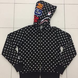 🤪RARE!!  BAPE POLKA-DOT HOODIE